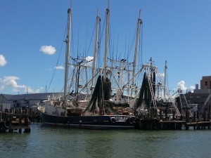 larger shrimping boats